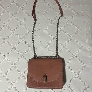 Rebecca Minkoff Elegant Blush Crossbody Bag with Chain Strap